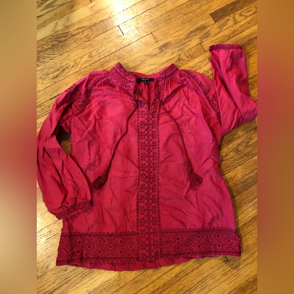 Madewell peasant top. Size Med.